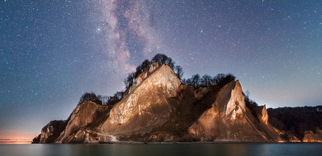 Dark sky - møns klint