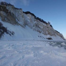 Sne på Møns Klint